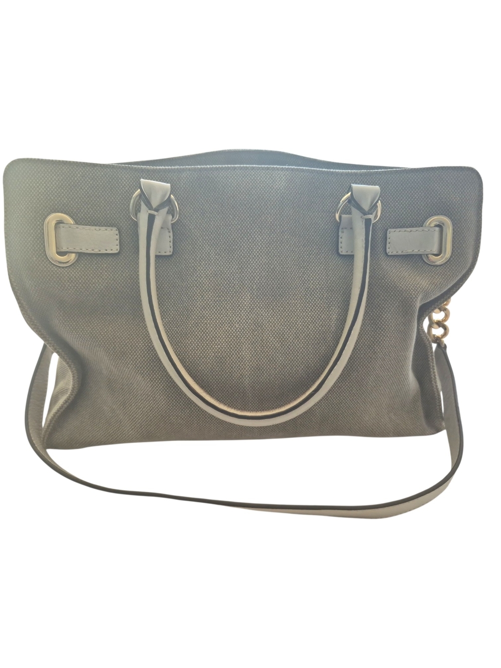 Michael Kors Hamilton Taupe Tote with Gold Hardware - Picture 2 of 9